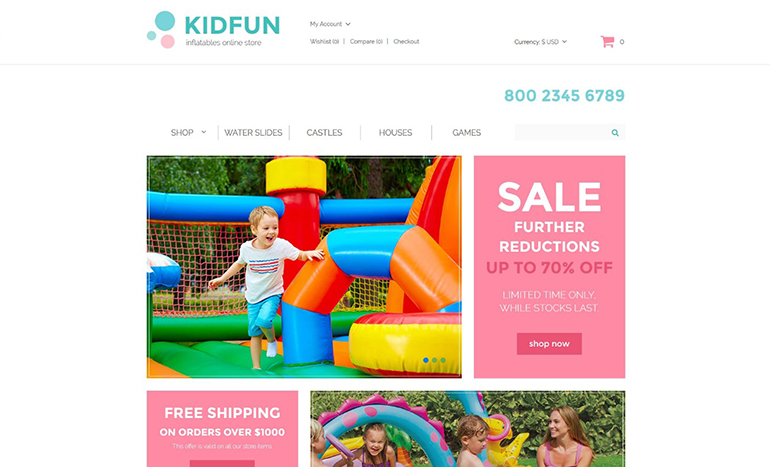 響應opencart模板